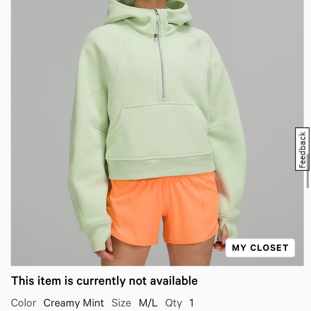 Lululemon Scuba Oversized Half Zip Hoodie